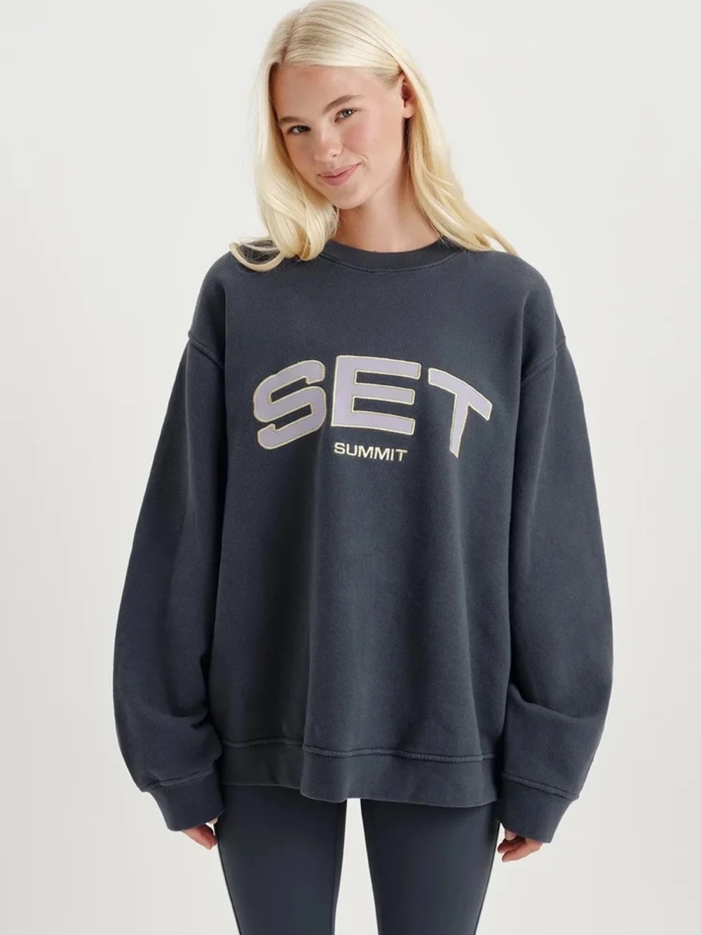 MIDWEIGHT SWEATS STAPLE SET SUMMIT CREWNECK - HIMALAYA